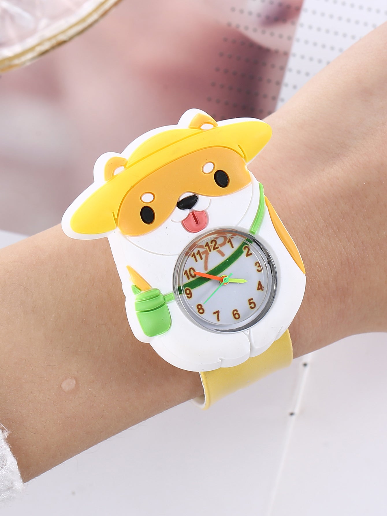 Fun Kids' Watch with Small Animal Patting Feature
