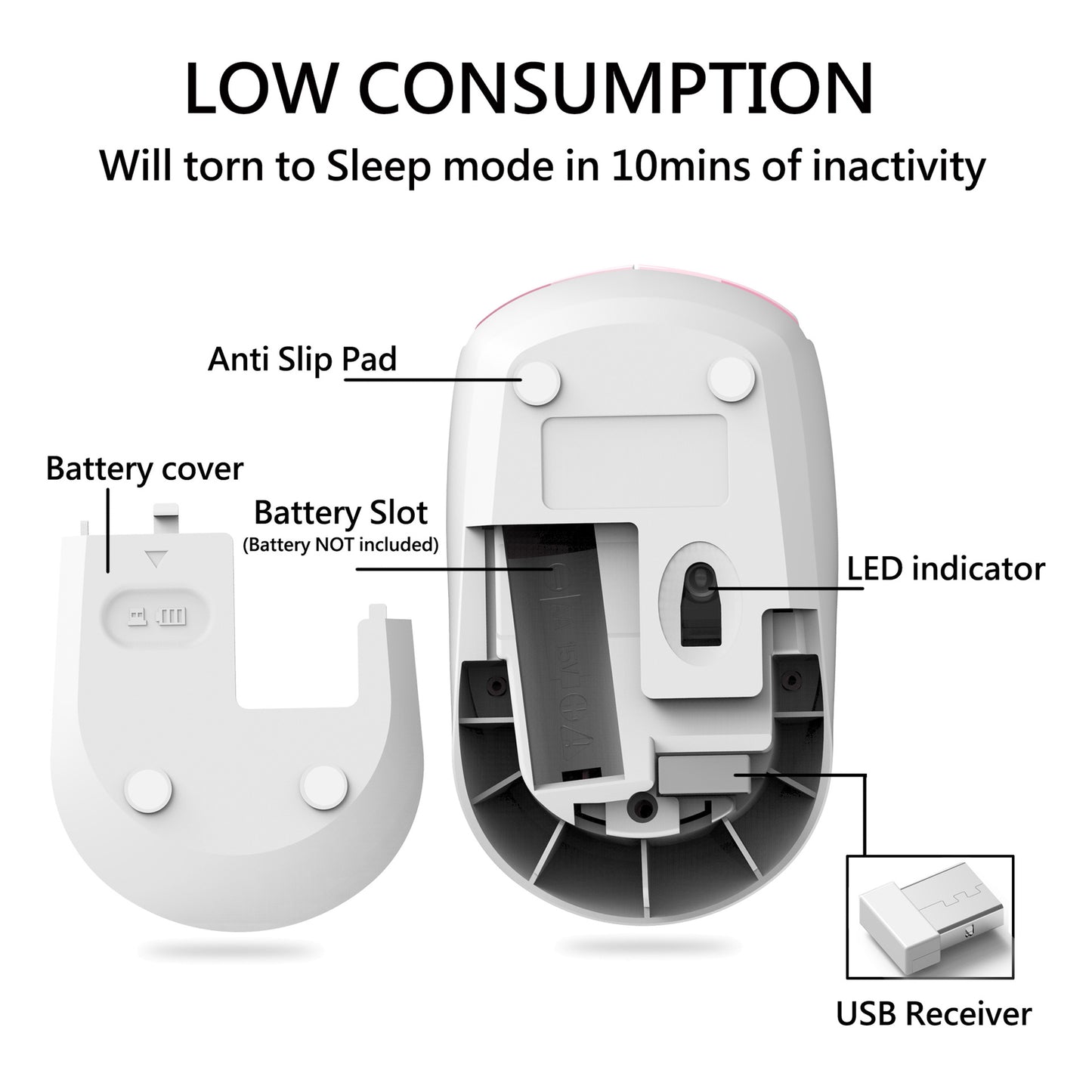 Kids Wireless Cartoon Animal Mouse, Cute Panda and Tiger