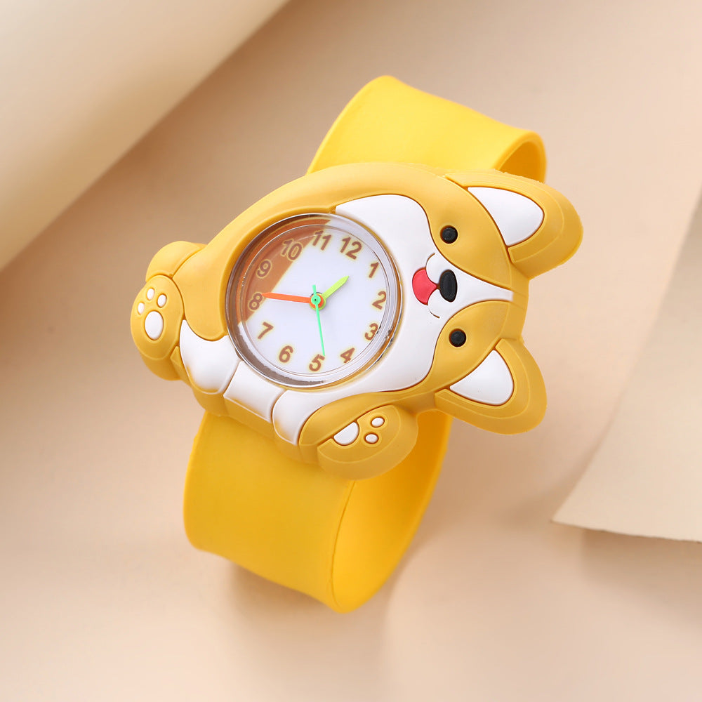 Fun Kids' Watch with Small Animal Patting Feature