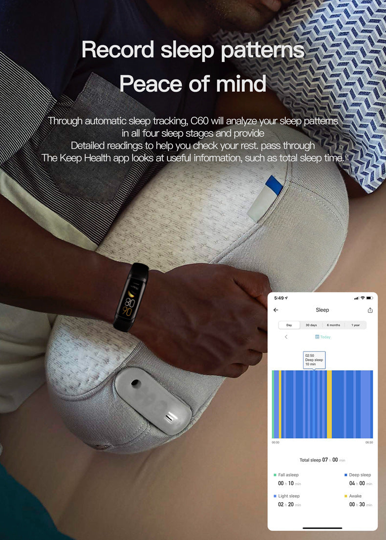 Smart Watch with Blood Oxygen and Heart Rate Monitoring and Multi-functions