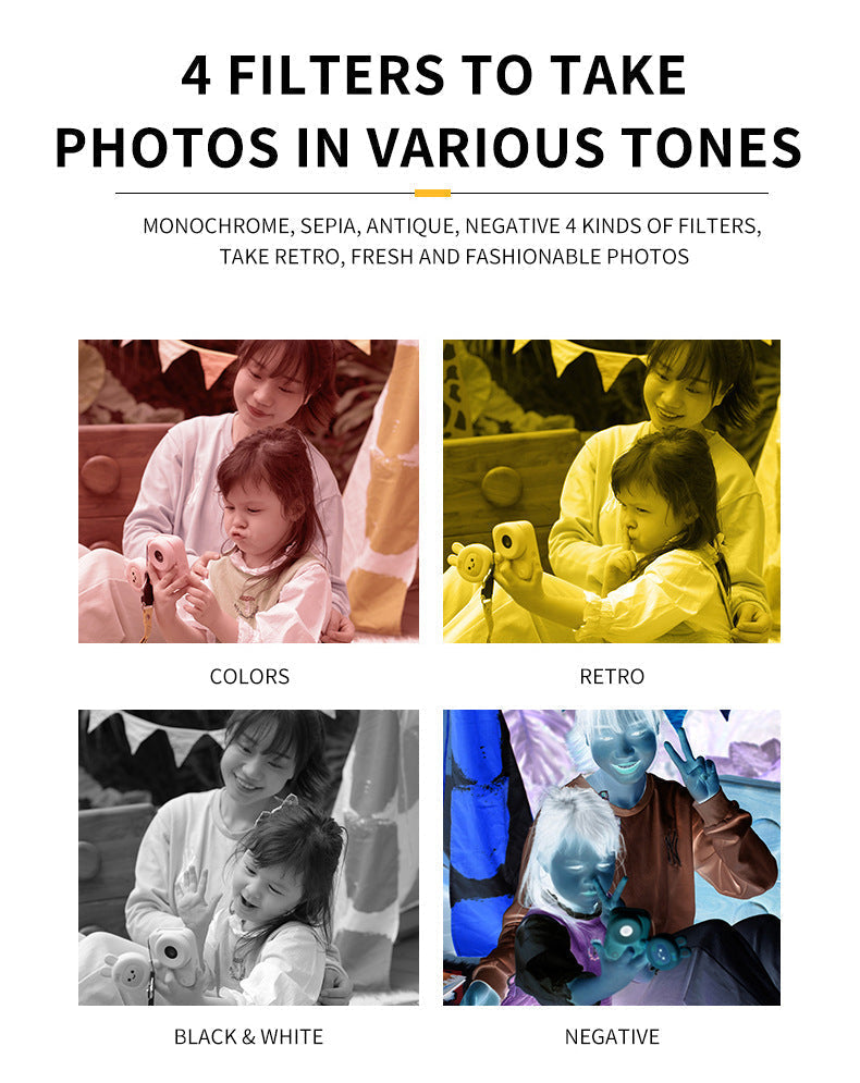 Instant Print Kids Camera with Thermal Printing Technology - Perfect Gift for Kids