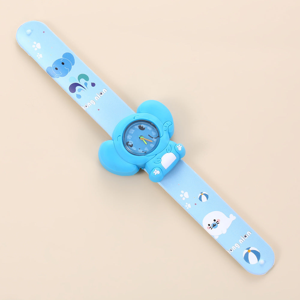 Fun Kids' Watch with Small Animal Patting Feature