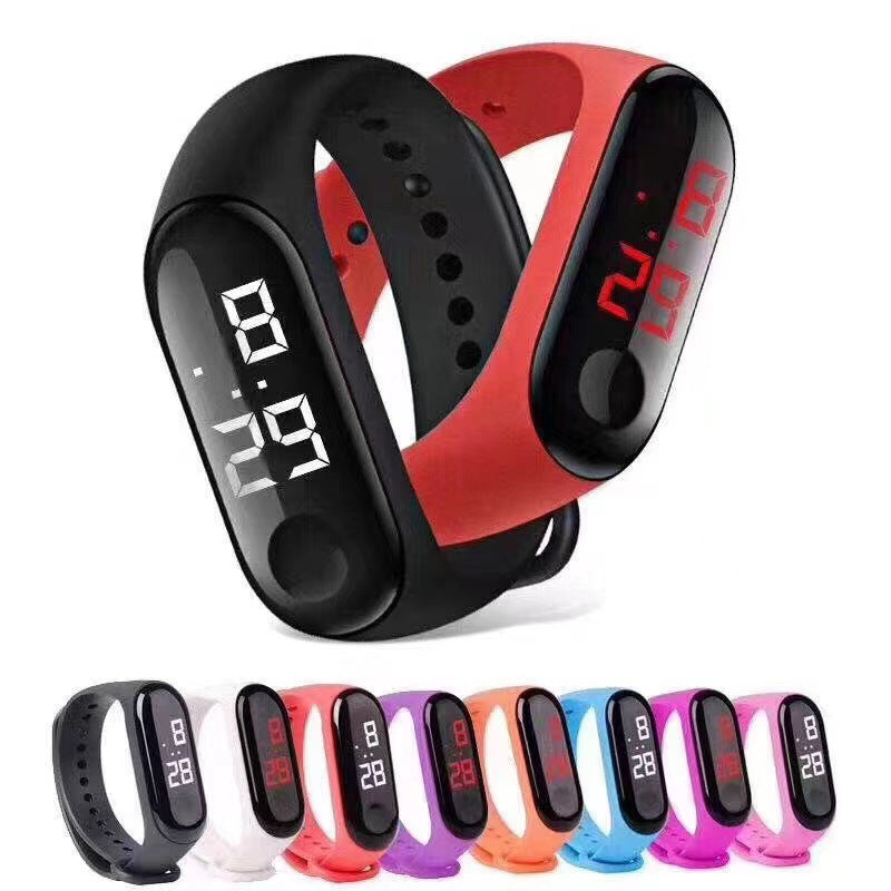 Waterproof LED Electronic Watch for Kids, Fashionable and Sporty Design