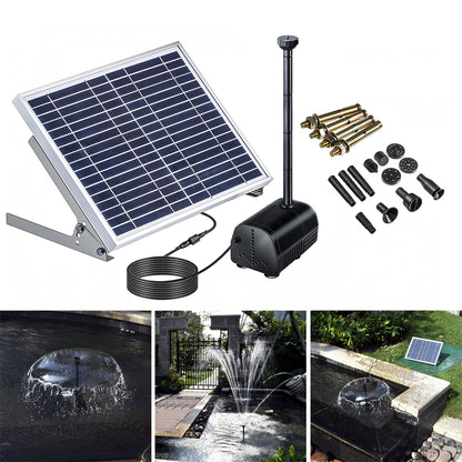 10W High-Power Solar Landscape Fountain