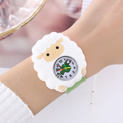 Fun Kids' Watch with Small Animal Patting Feature