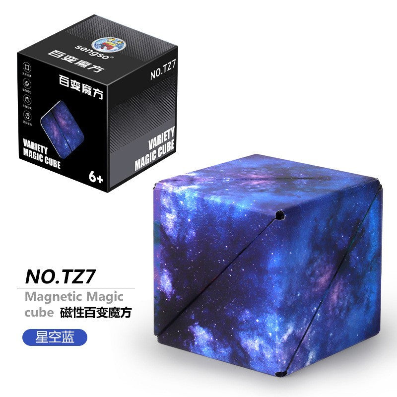 3D Building Blocks Puzzle Toy - Magnetic Stress Relief Fidget Cube