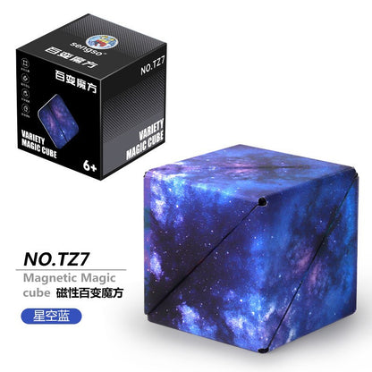 3D Building Blocks Puzzle Toy - Magnetic Stress Relief Fidget Cube