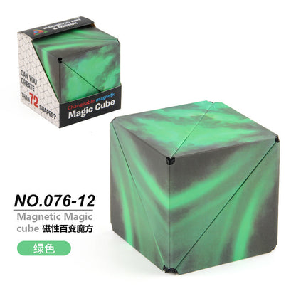 3D Building Blocks Puzzle Toy - Magnetic Stress Relief Fidget Cube