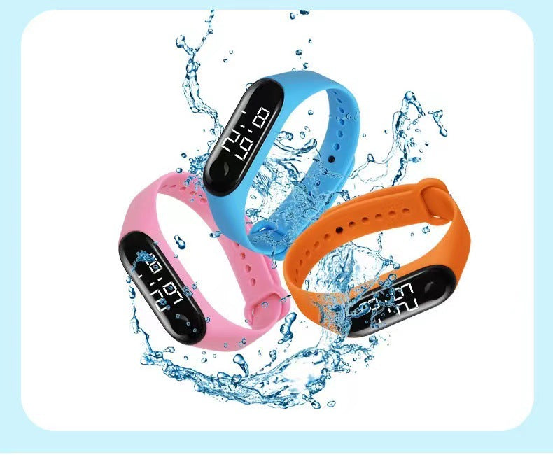 Waterproof LED Electronic Watch for Kids, Fashionable and Sporty Design