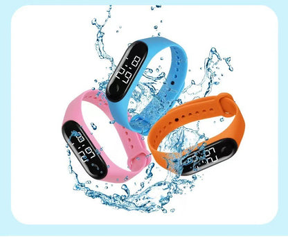 Waterproof LED Electronic Watch for Kids, Fashionable and Sporty Design