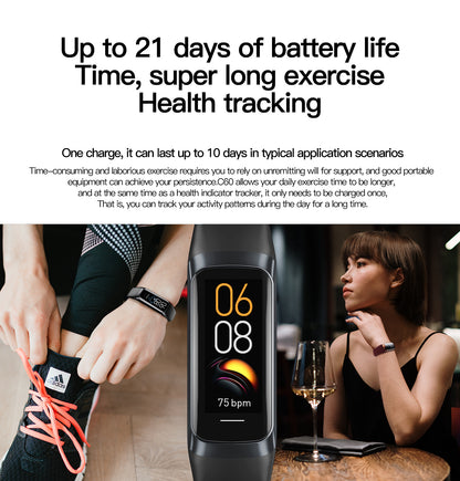 Smart Watch with Blood Oxygen and Heart Rate Monitoring and Multi-functions