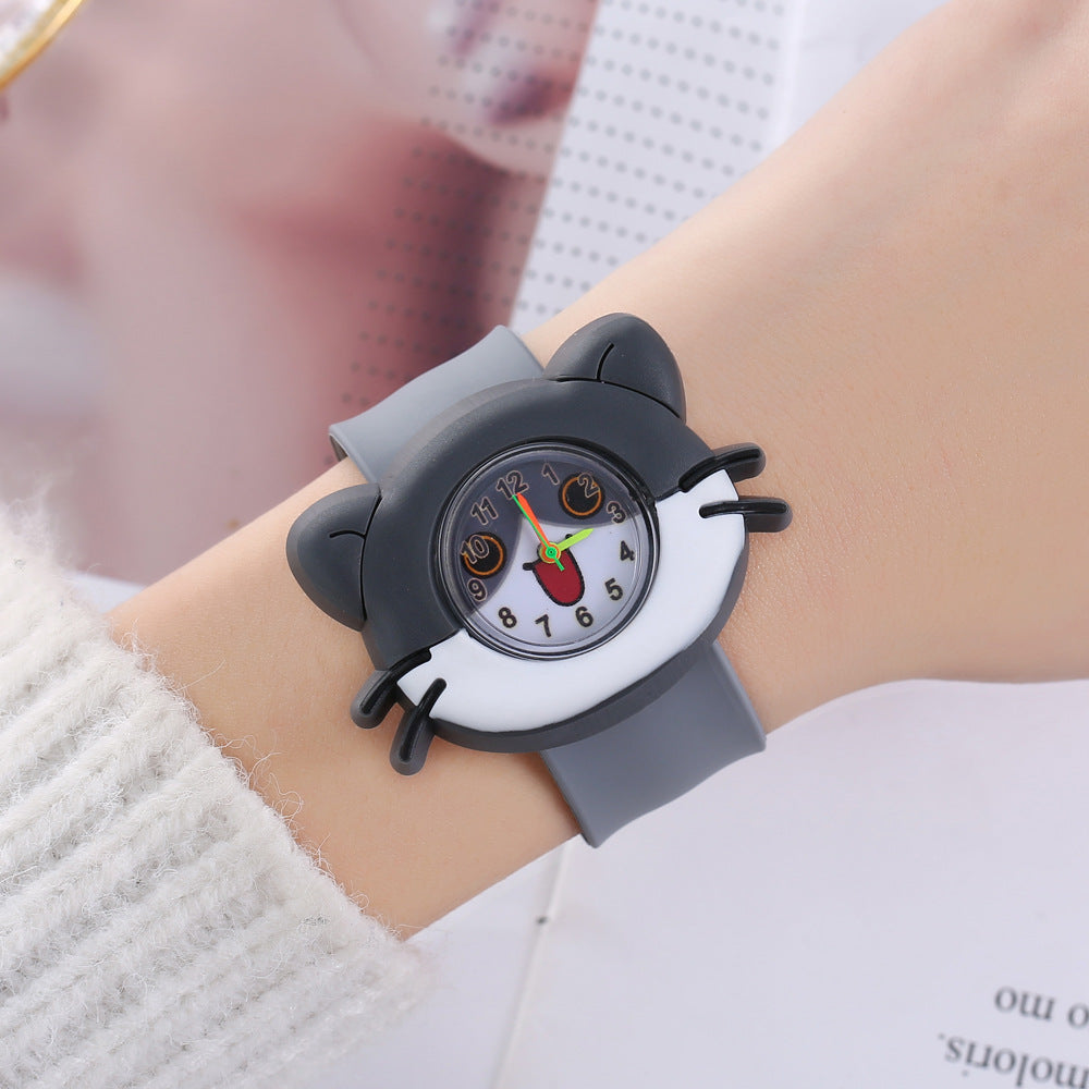 Fun Kids' Watch with Small Animal Patting Feature