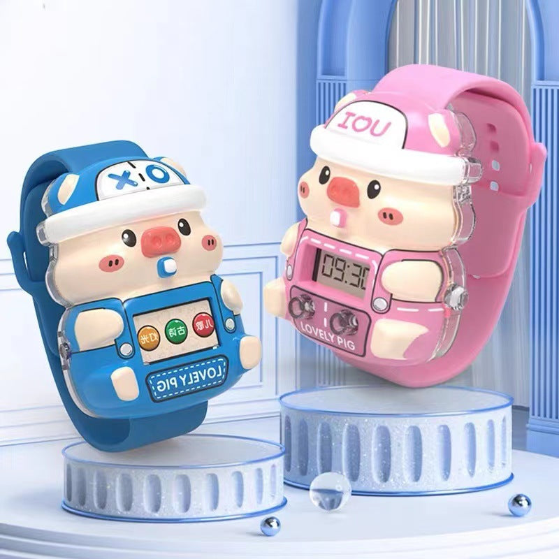 Colorful Luminous Cartoon Music Watch
