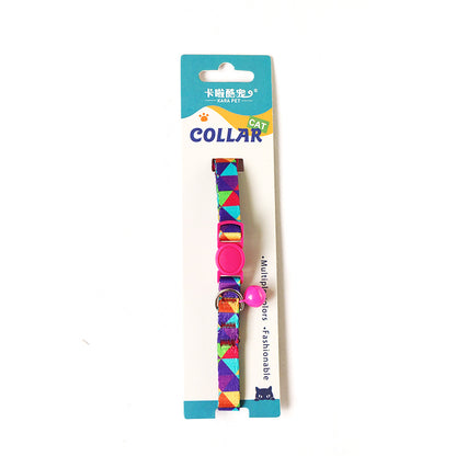 Anti-Suffocation Cat and Dog Collar with Bell and Comfortable, Safe Buckle