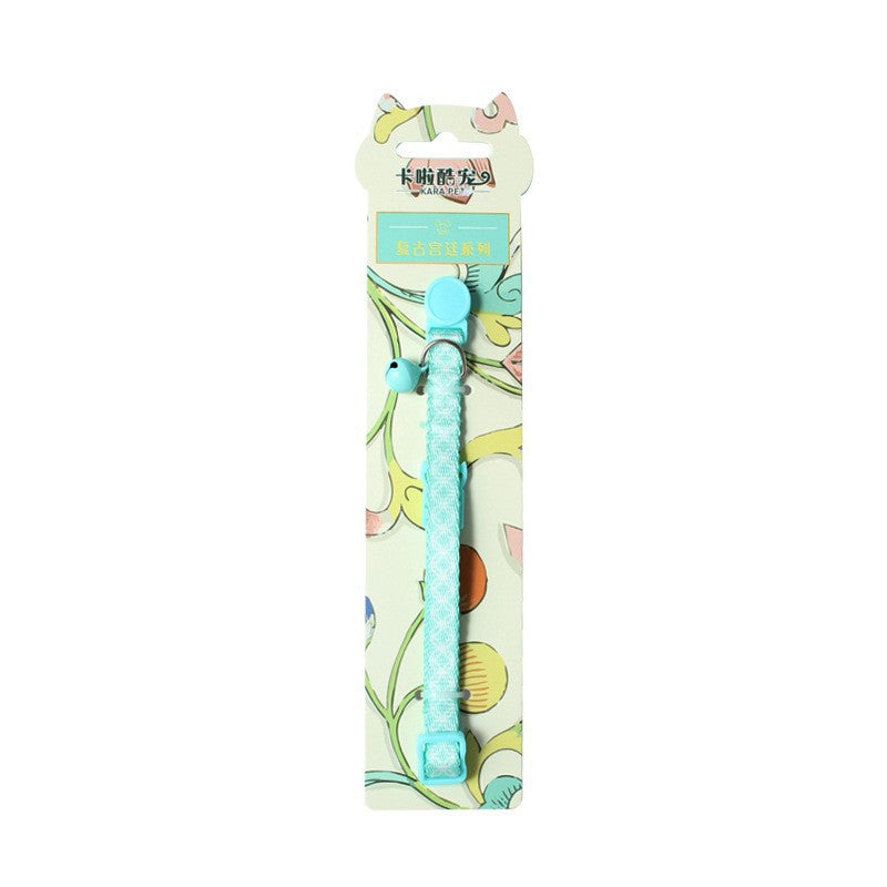 Anti-Suffocation Cat and Dog Collar with Bell and Comfortable, Safe Buckle