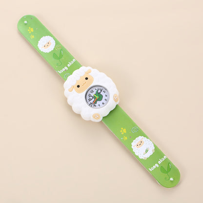 Fun Kids' Watch with Small Animal Patting Feature