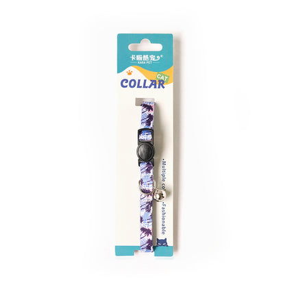 Anti-Suffocation Cat and Dog Collar with Bell and Comfortable, Safe Buckle