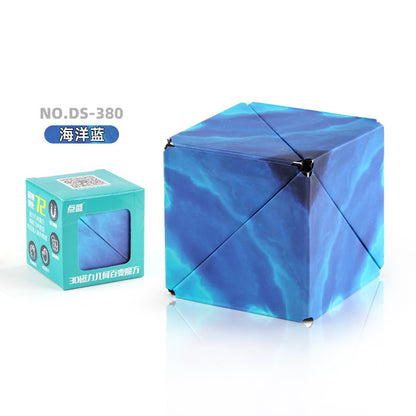 3D Building Blocks Puzzle Toy - Magnetic Stress Relief Fidget Cube
