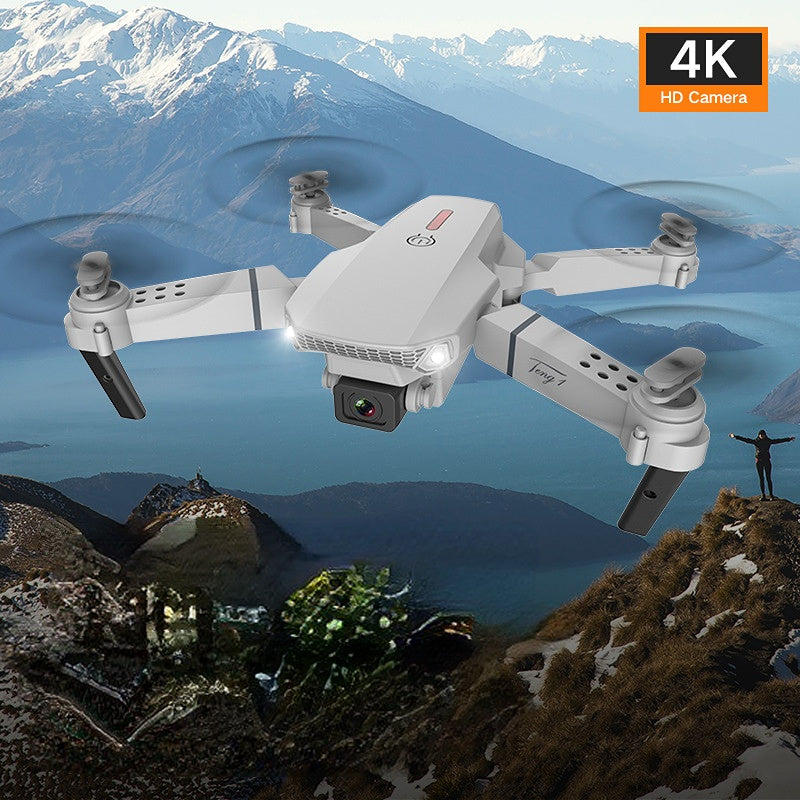 High-Definition Aerial Photography UAV with Dual-Camera, Folding Four-Axis Aircraft, and Fall-Resistance Features