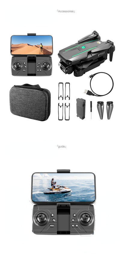 Foldable Four-Axis Drone with Obstacle Avoidance for HD Aerial Photography and Remote Control