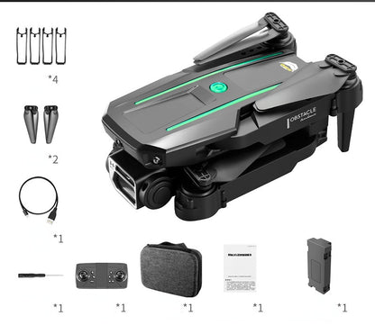 Foldable Four-Axis Drone with Obstacle Avoidance for HD Aerial Photography and Remote Control